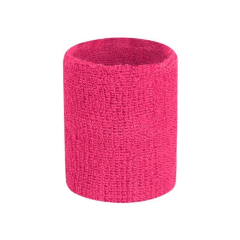 1Pc Colorful Cotton Unisex Sport Sweatband Wristband Wrist Protector Gym Running Safety Support Brace 80x50 mm Rose