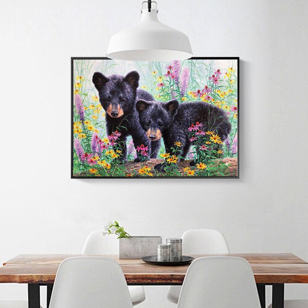 Diamond Embroidery Full Display Diamond Mosaic Animal Diamond Art Picture of Rhinestones 20X30CM