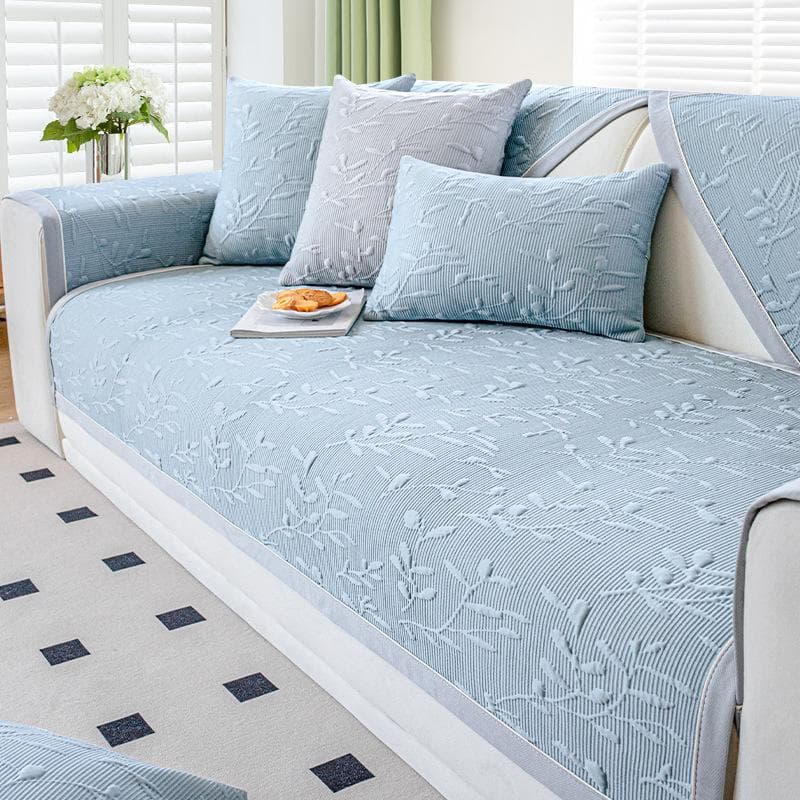 Four Seasons Universal Ice Silk Jacquard Sofa Cover Non-slip Couch Slipcover Protector Cover Sofa Cushion for Living Room Decor 70x70cm 1pcs
