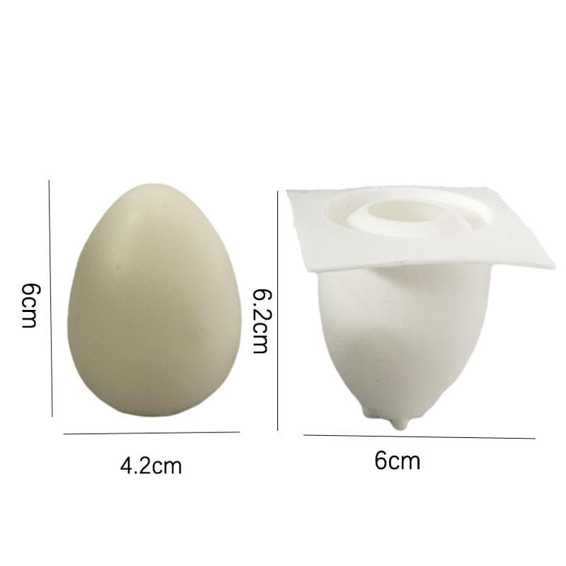 Easter 3D Egg Handmade Candle Silicone Mold DIY Simulation Egg Dessert Mousse Chocolate Cake Craft Decoration Baking Mold