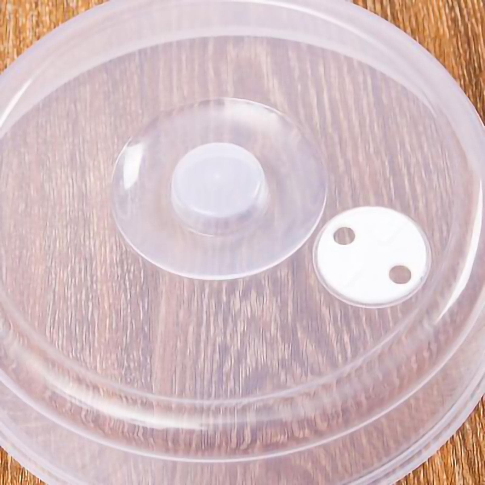 Microwave Plate Cover PP Food Grade Reusable Transparent Food Guard Lid with Grip Handle for Large