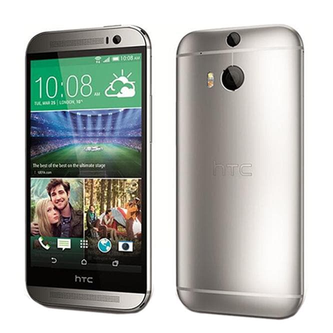 Refurbished HTC Original Unlocked HTC M8 5.0 2GB RAM 32GB ROM 4G Mobile Phone With 1 SIM Simple Set grey