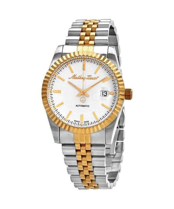 Mathey-Tissot Mathy III Automatic Two Tone Stainless Steel White Dial H1810ATBI Men's Watch white
