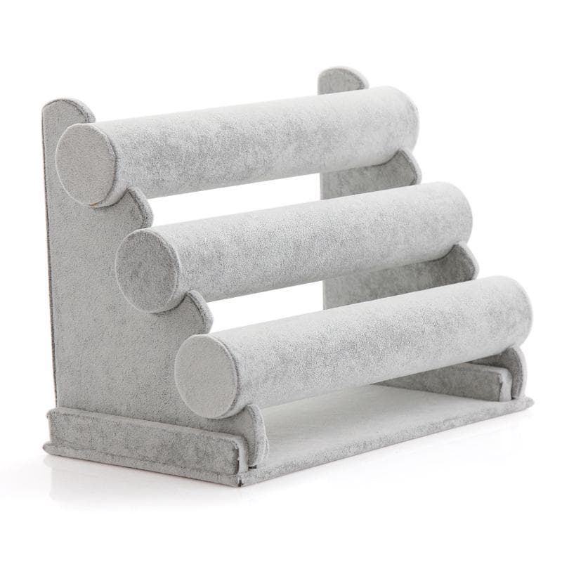 3 Tier Bracelet Stand Detachable Velvet Bracelet Holder Jewelry Display Stand for Bangle Headwear