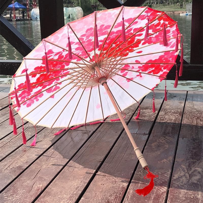 82CM Oil Paper Umbrella Tassel Cosplay Hanfu Umbrella Ancient Chinese Style Classical Chinese Japan Style El Principito