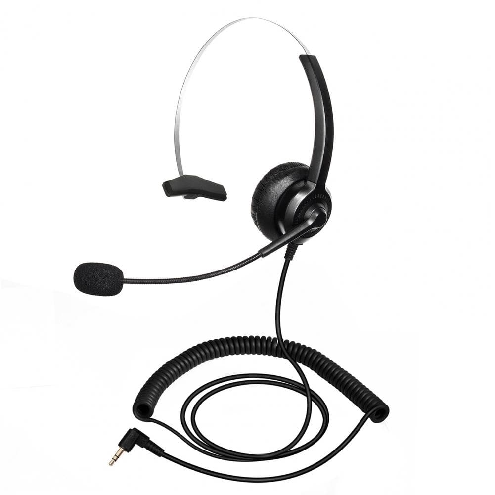 Useful Clear Sound Effect Breathable Telephone Headset 3.5mm 2.5mm RJ9 Call Center Noise-reduction Headphone