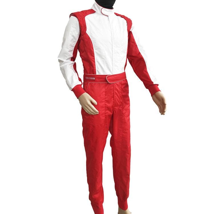 Waterproof Dune Buggy Kart Racing Off-road UTV Pull Drift Boys And Girls F1 One-piece Racing Suit XL red