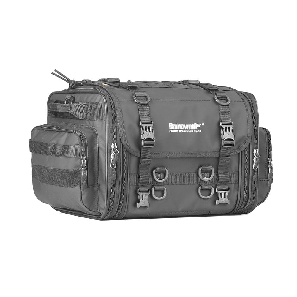 Expandable Motorcycle Rearseat Bag Large Capacity Motorcycle Bag Universal Motorcycle Riding Rear MTR4045BK black