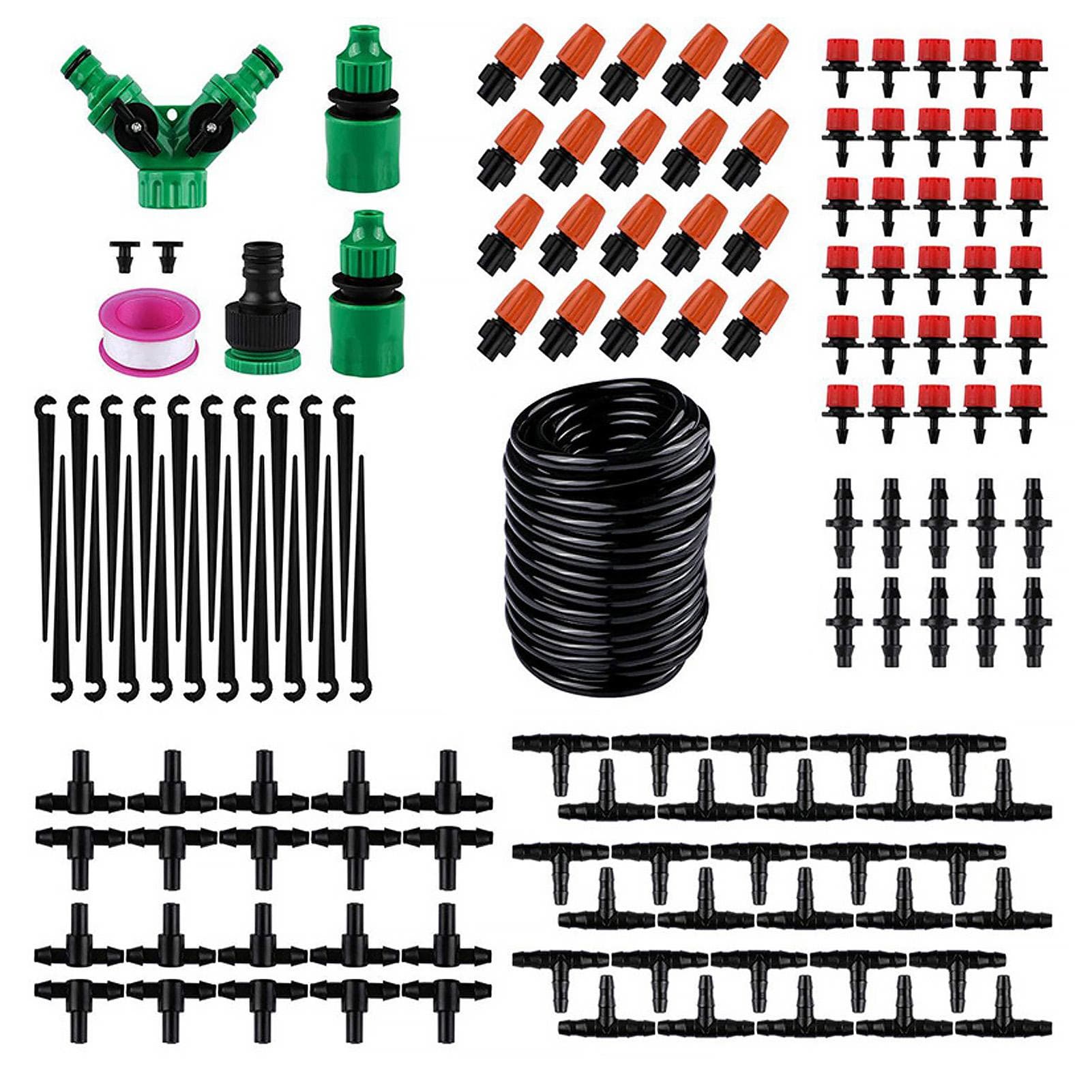 Watering Kit Irrigation System 30m Hose Adjustable Nozzle Dripper Watering Equipment Set for Plant