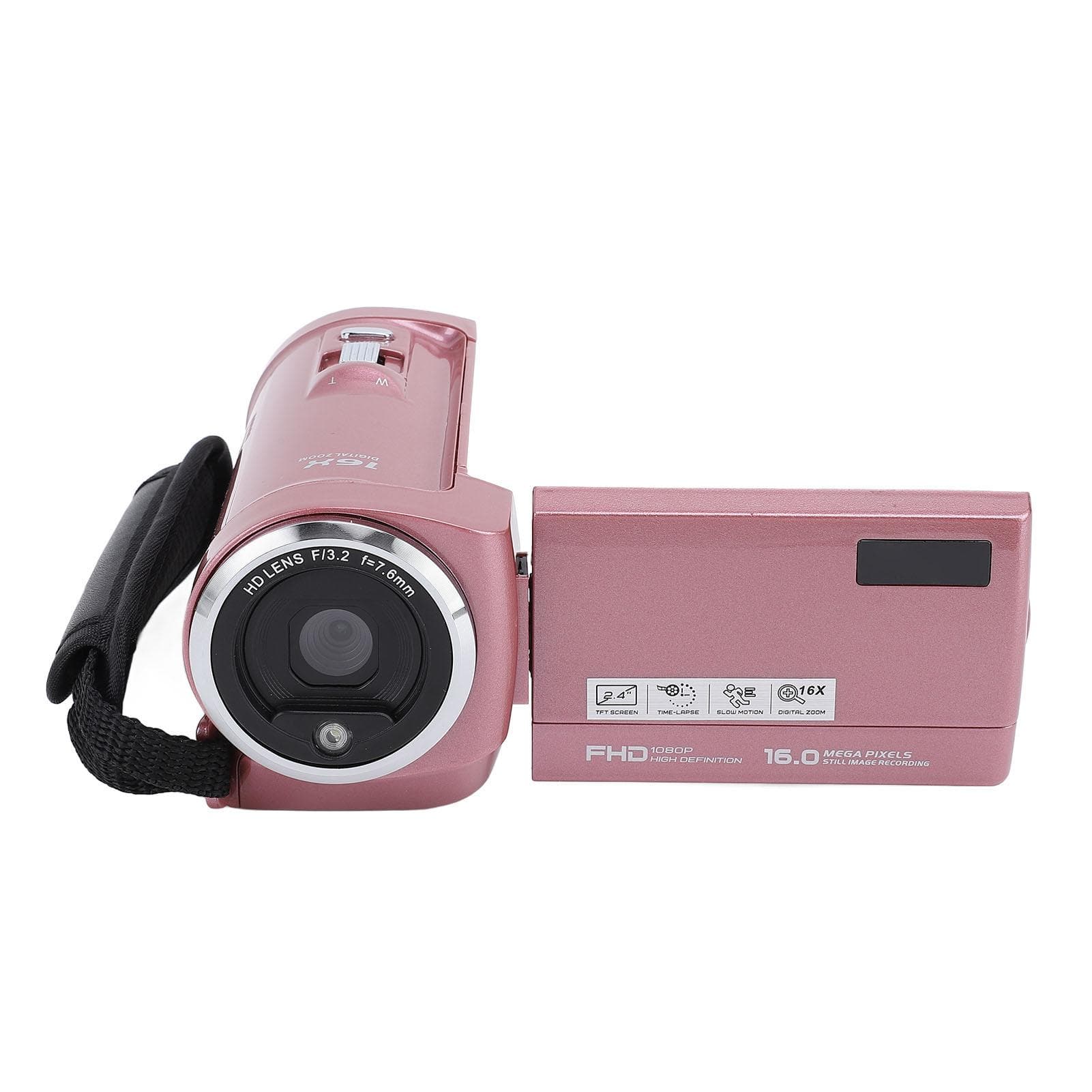 2K 48MP Digital Camera 2.4 Inch 16X Zoom 270 Degree Rotating Screen Loop Recording Video Recorder
