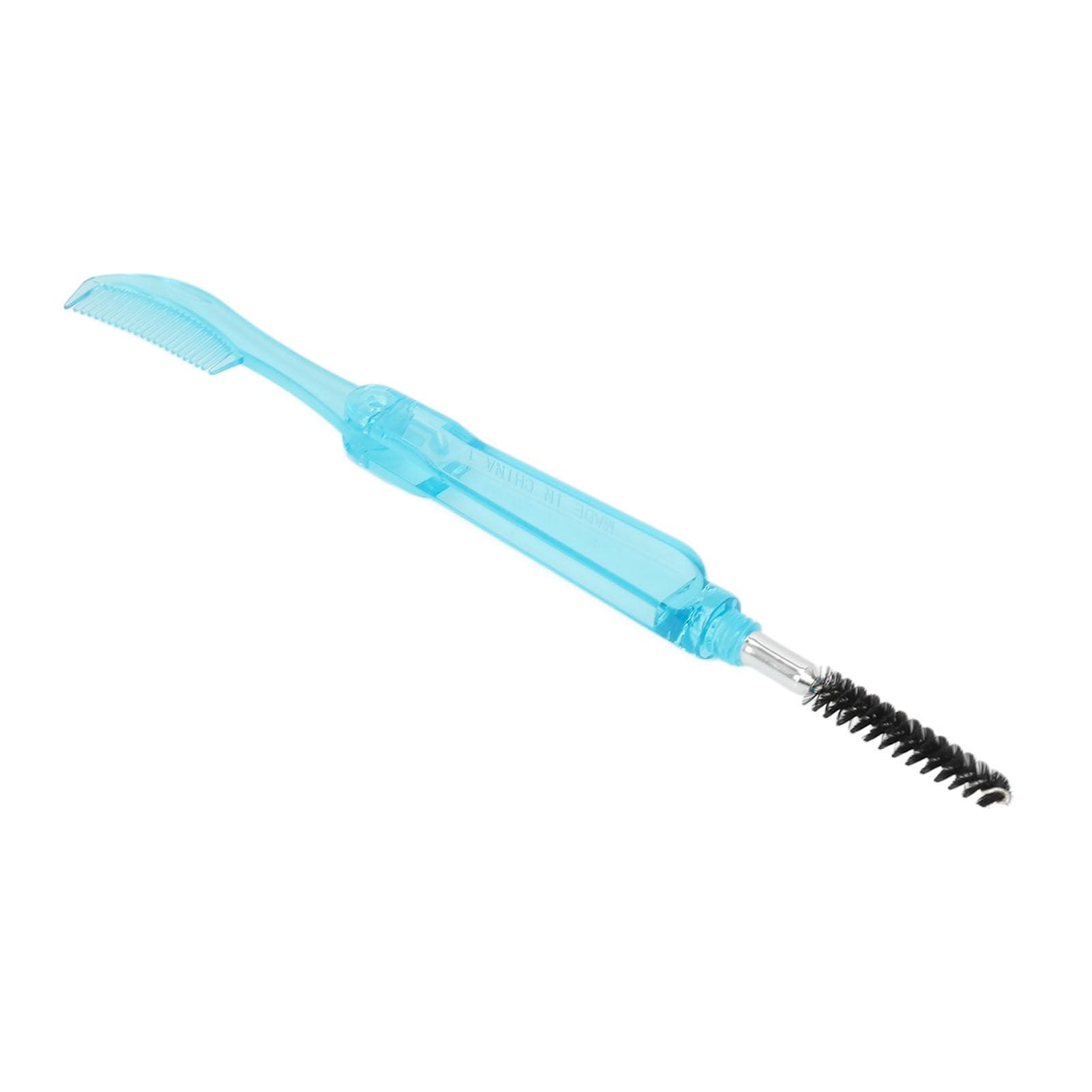 10Pcs Eyelash Brush Comb Mini 2 Use Portable Reusable Eyebrow Cosmetic Makeup Tool Blue blue