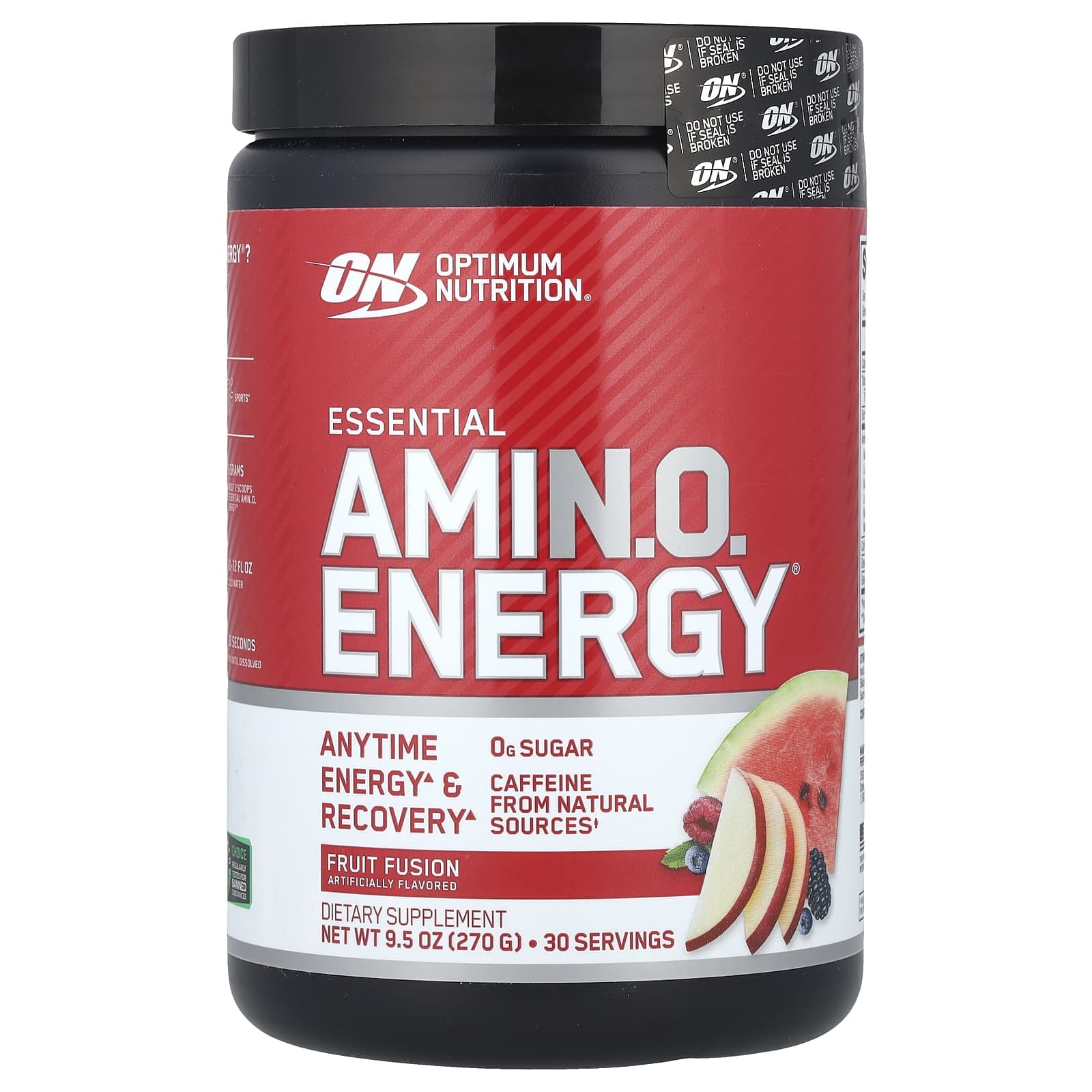 Optimum Nutrition, Essential Amines. O. Energy®, Fruit Fusion, 9.5 oz (270 g)
