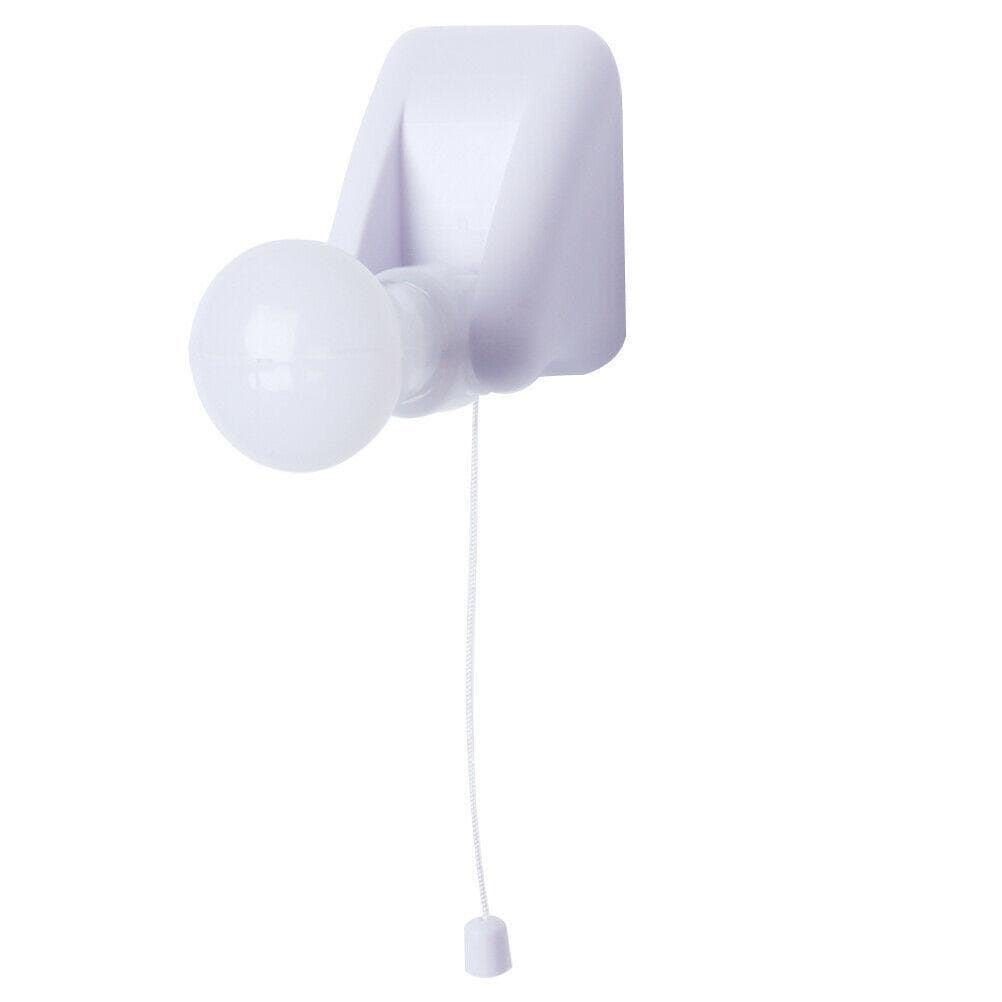 LED Pull Cord Wall Night Lights Cabinet Closet Table Lamp Self Adhesive Bulb for Home Toilet Bedroom Lighting white