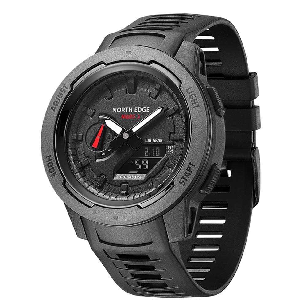 Digital Watch Men Sports Watch Waterproof Wrist Watches with Stopwatch Alarm black