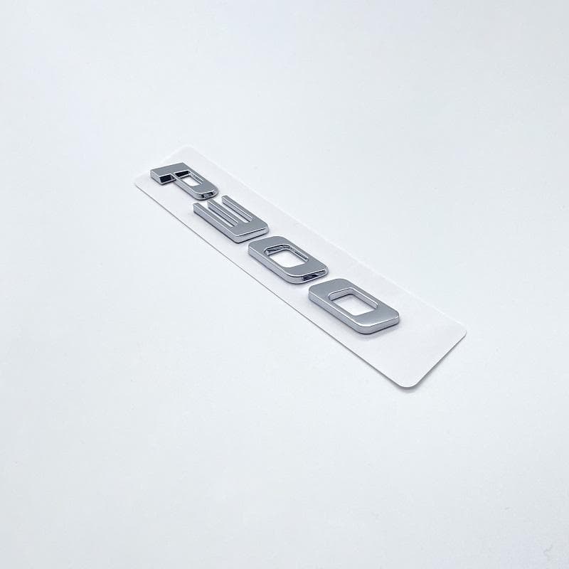 3D Black Silver Letters P200 P250 P300 P350 AWD Emblem for Jaguar Car Fender Trunk Rear XF XE I-Pace E-pace F-type Logo Sticker silver P300