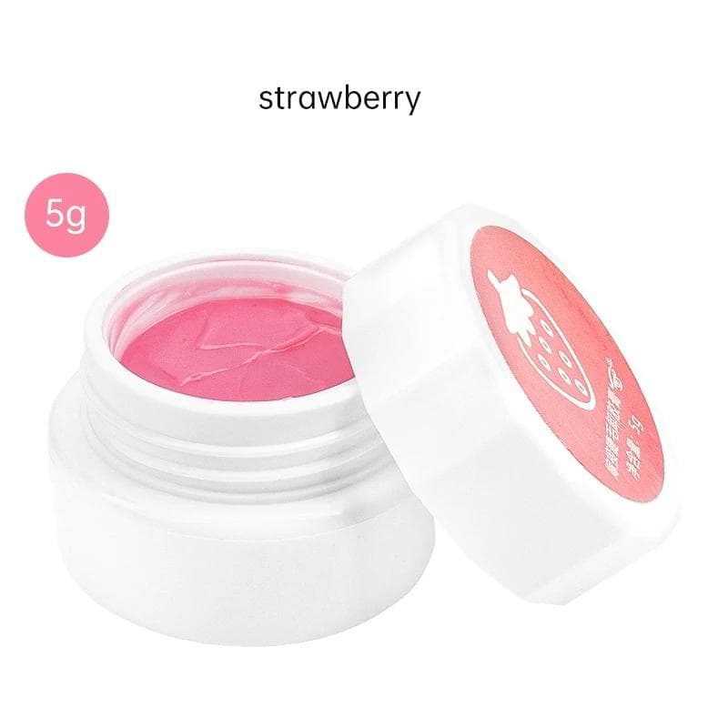 Professional Eyelash Glue Remover 5g Fruit Flavour Remover Cream For Eyelash Extension Remover Makeup Tools pink