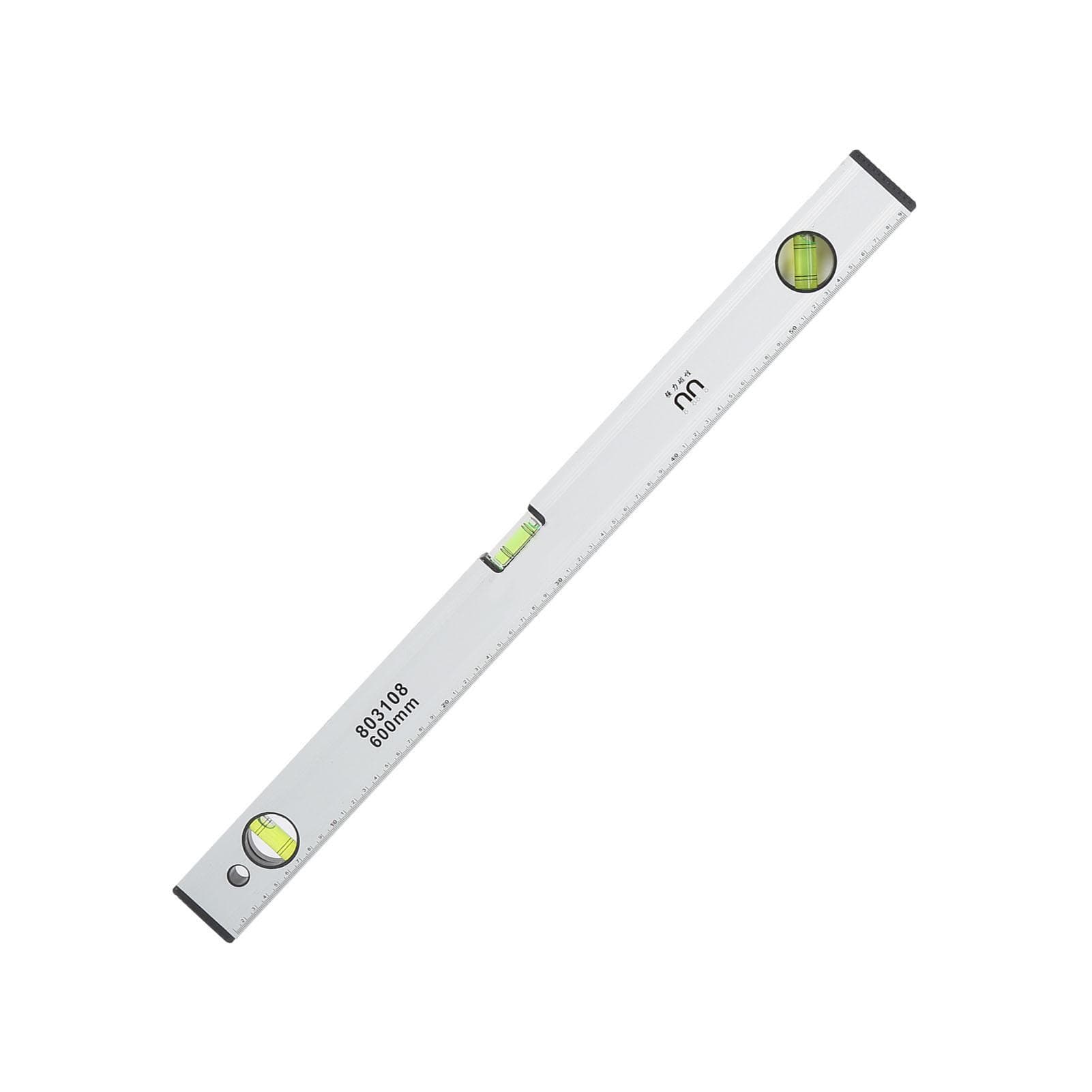 Spirit Level Aluminum Alloy Magnetic Measuring Ruler MultiFunction Levelling Instrument(600mm )