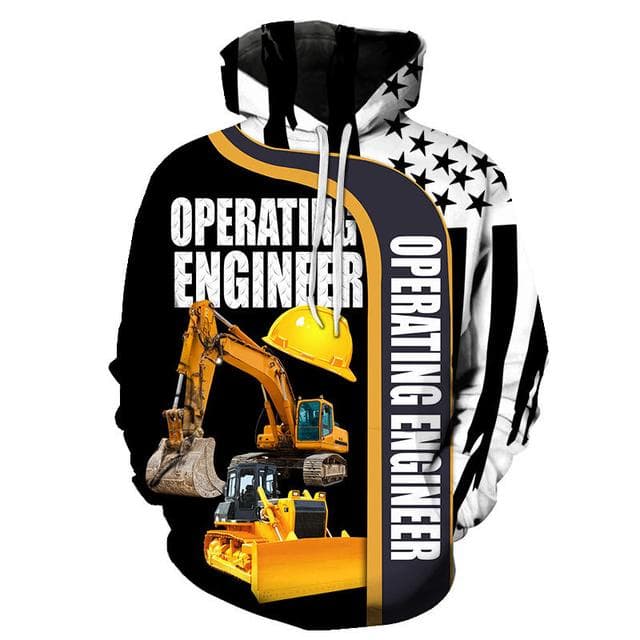 Power Tools Equipment Patterns Fashion Sportswear Casual 3D-printed Engineering Equipment Patterns Men Hoodies and Sweatshirts M
