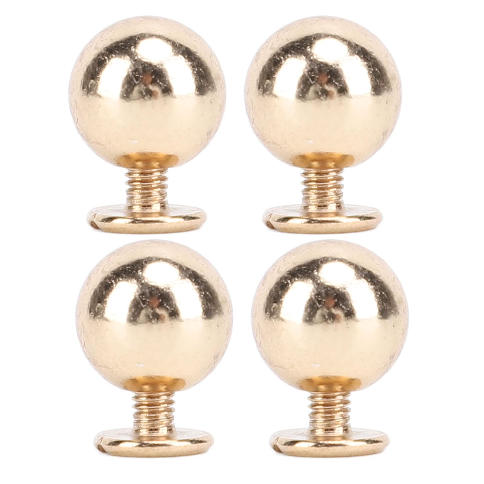 50 Set Round Rivet Sets Solid Iron Multifunctional 8mm Ball Rivet Kits for Clothing and Handcraft gold