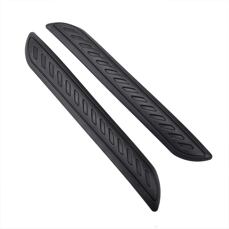2 Pcs Universal Car Bumper Anti-collision Strip Edge Corner Scratch Resistant Stickers Car Rubber Protector Accessories black