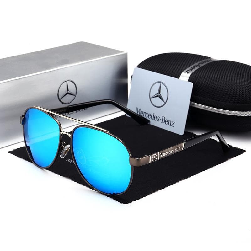 Mercedes Benz A B C E V R S Class ML SL GLA GLB GLC GLK GLS SLK Vito Car Men And Women Polarized Sunglasses Anti Glare Goggles blue
