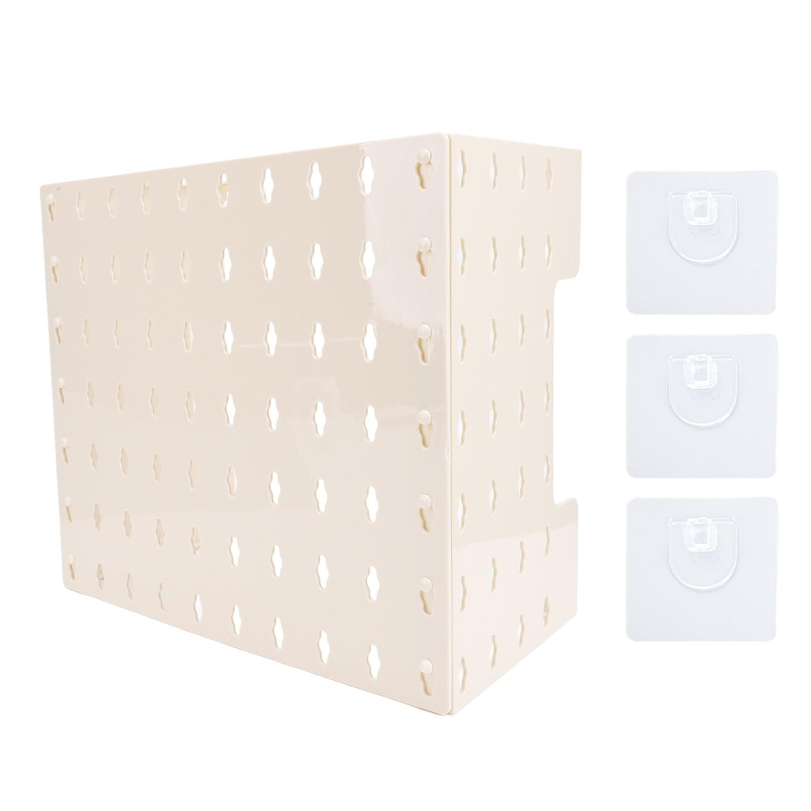 Pegboard Wall Mounted Display Multi Function Storage Rack Gas Water Heater Pipe Cover with Adhesive S