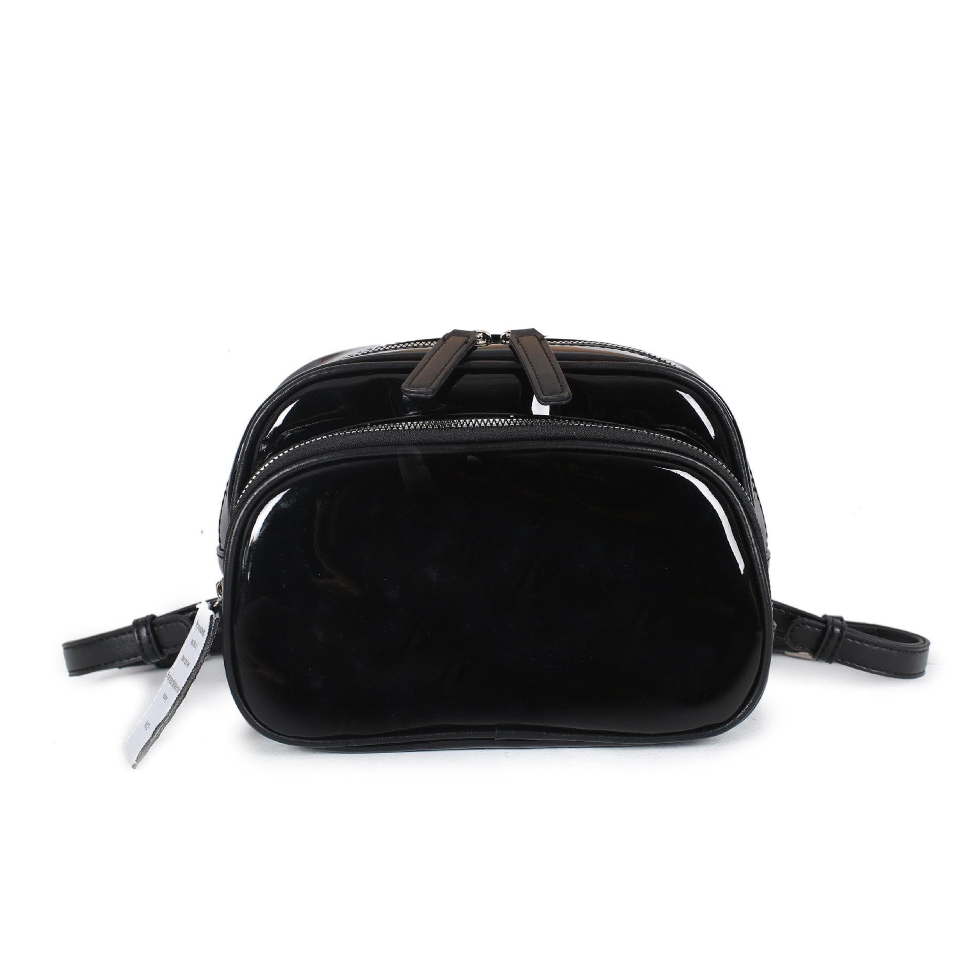 Simple Pu Leather Women's Bag, Black Backpack, College-style Student Schoolbag, Casual and Versatile Backpack for Women black