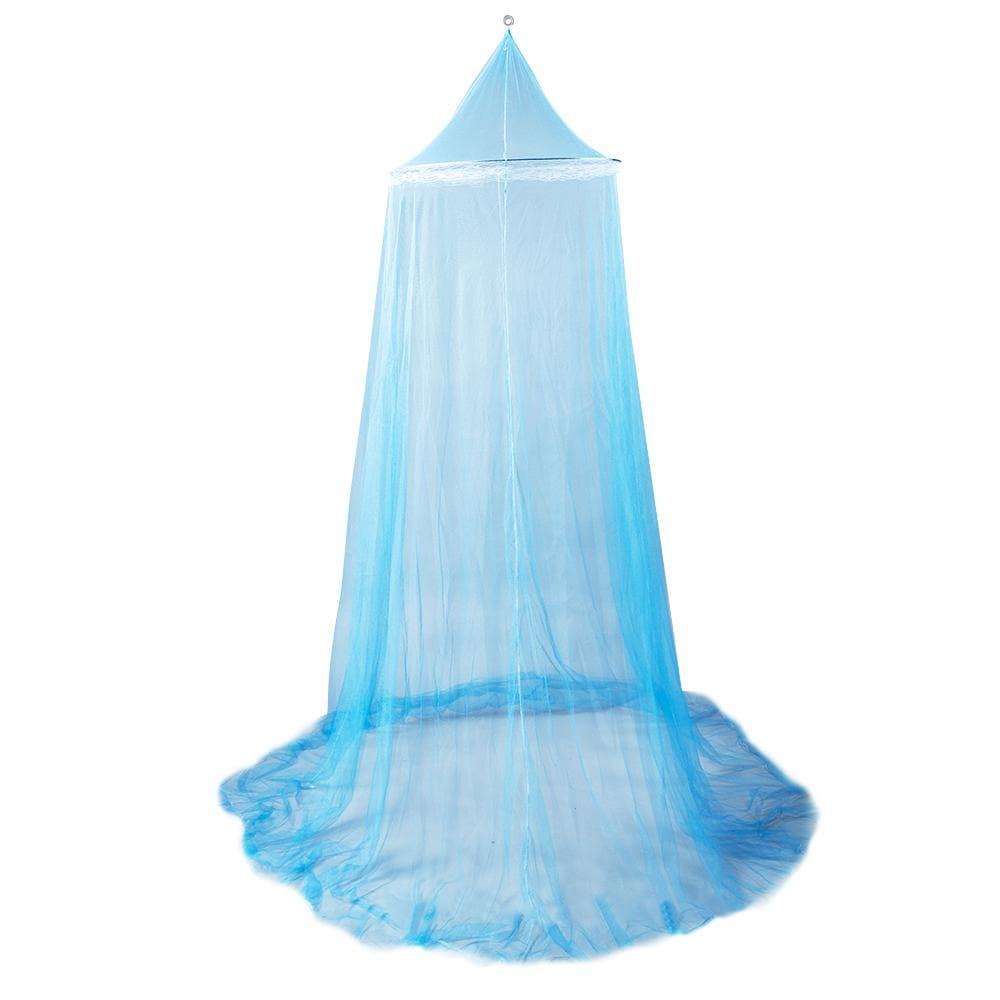 Universal Bed Canopy Dome Mosquito Mesh Net Hanging for Single To King Size Hammocks Cribs Outdoor Indoor blue