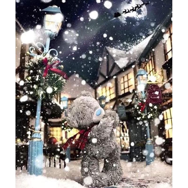 5D DIY Diamond Painting Cartoon Toy Bear Diamond Embroidery Cross Stitch Needlework 20X30CM