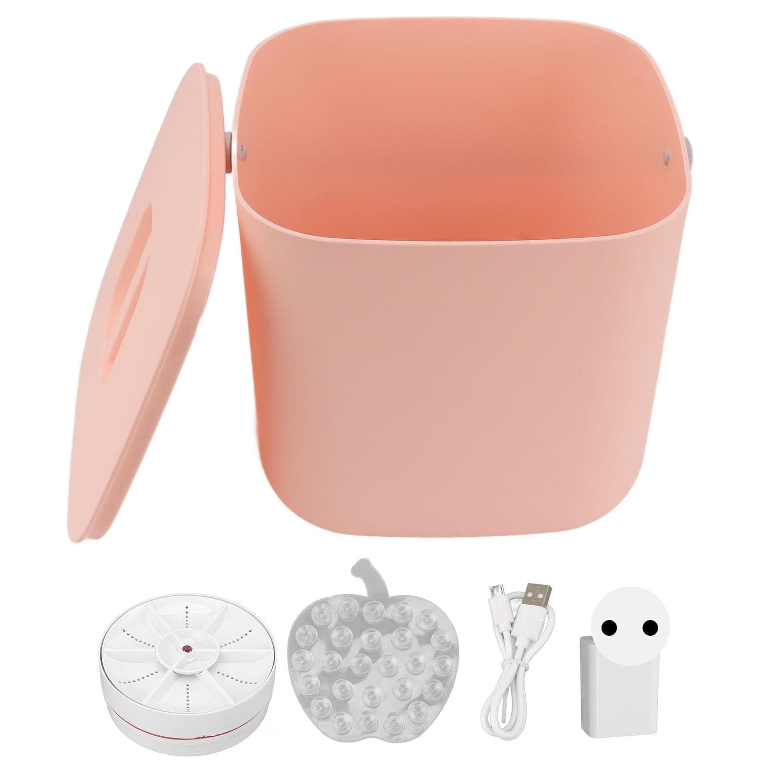 Fruit Vegetable Washing Machine Deep Cleaning Stable Reliable Mini Dishwasher for Home Kitchen Pink pink