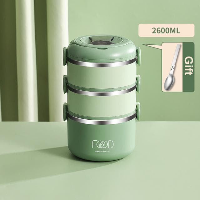 Stainless Steel Portable Lunch Box Kids School Office Multilayer Thermal Bento Box Student Large Capacity Food Storage Container
