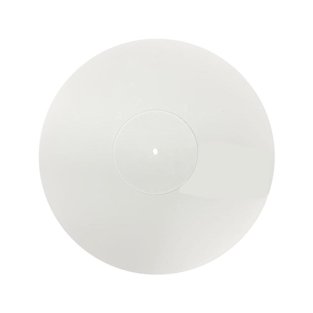 12 Inch Turntable Mat 3mm Acrylic Record Player Pad for Vinyl Record Players Phonographs 12inch white