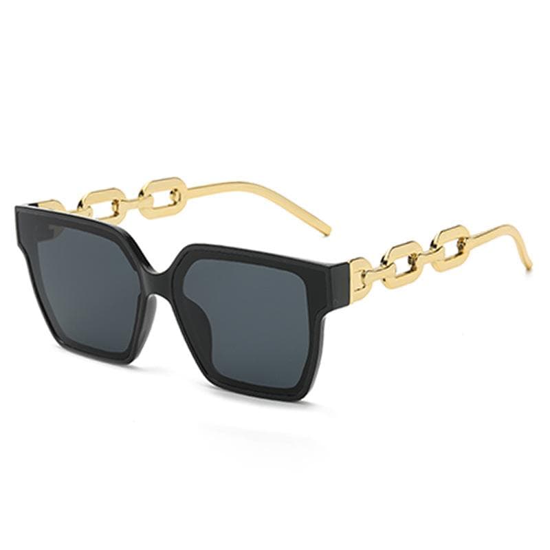 Retro Large Frame Sunglasses for Women Fashionable Concave Style Slimming Glasses Personalized Trendy Accessories