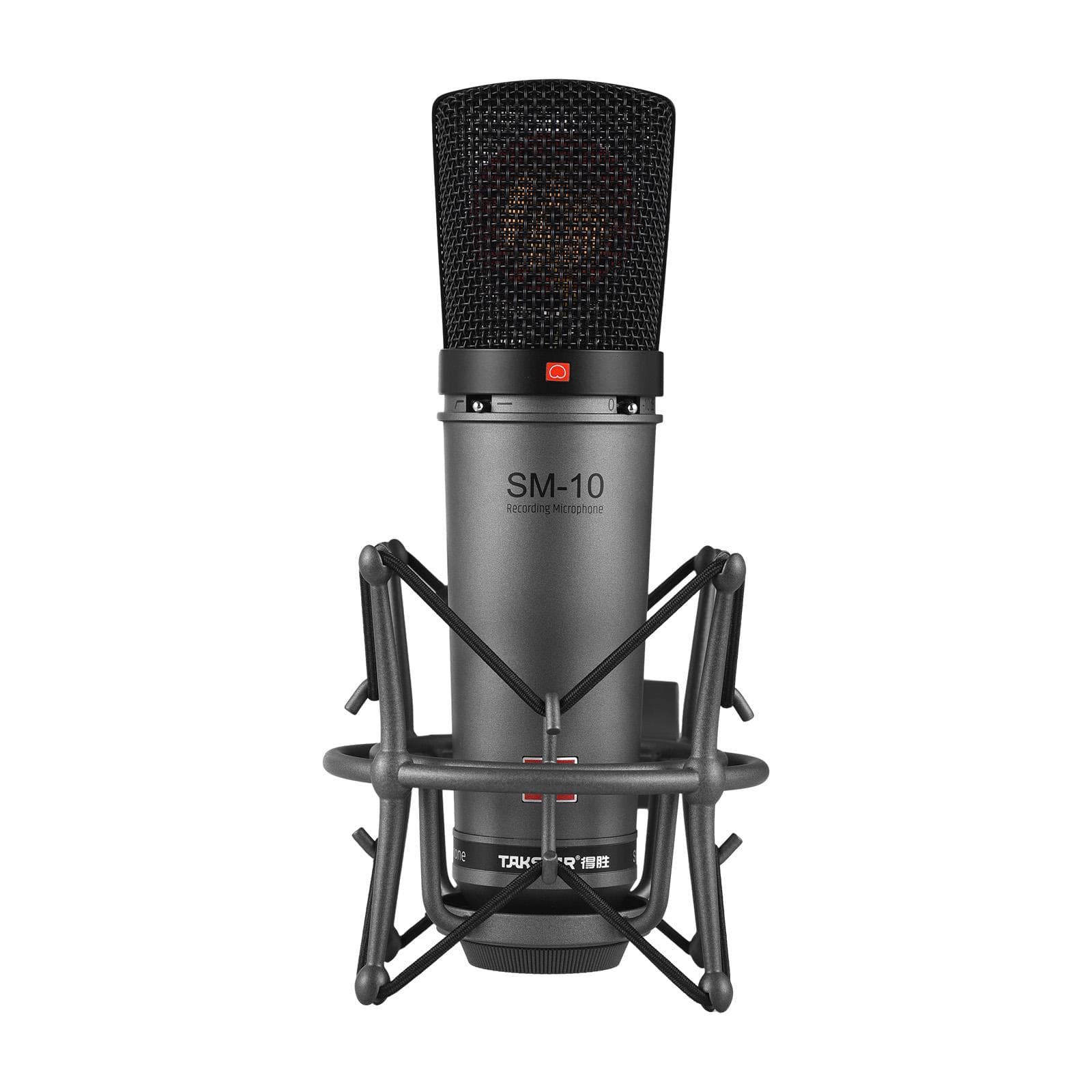 TAKSTAR SM-10 Unidirectional Recording Microphone Metal Structure XLR Connector with Metal black