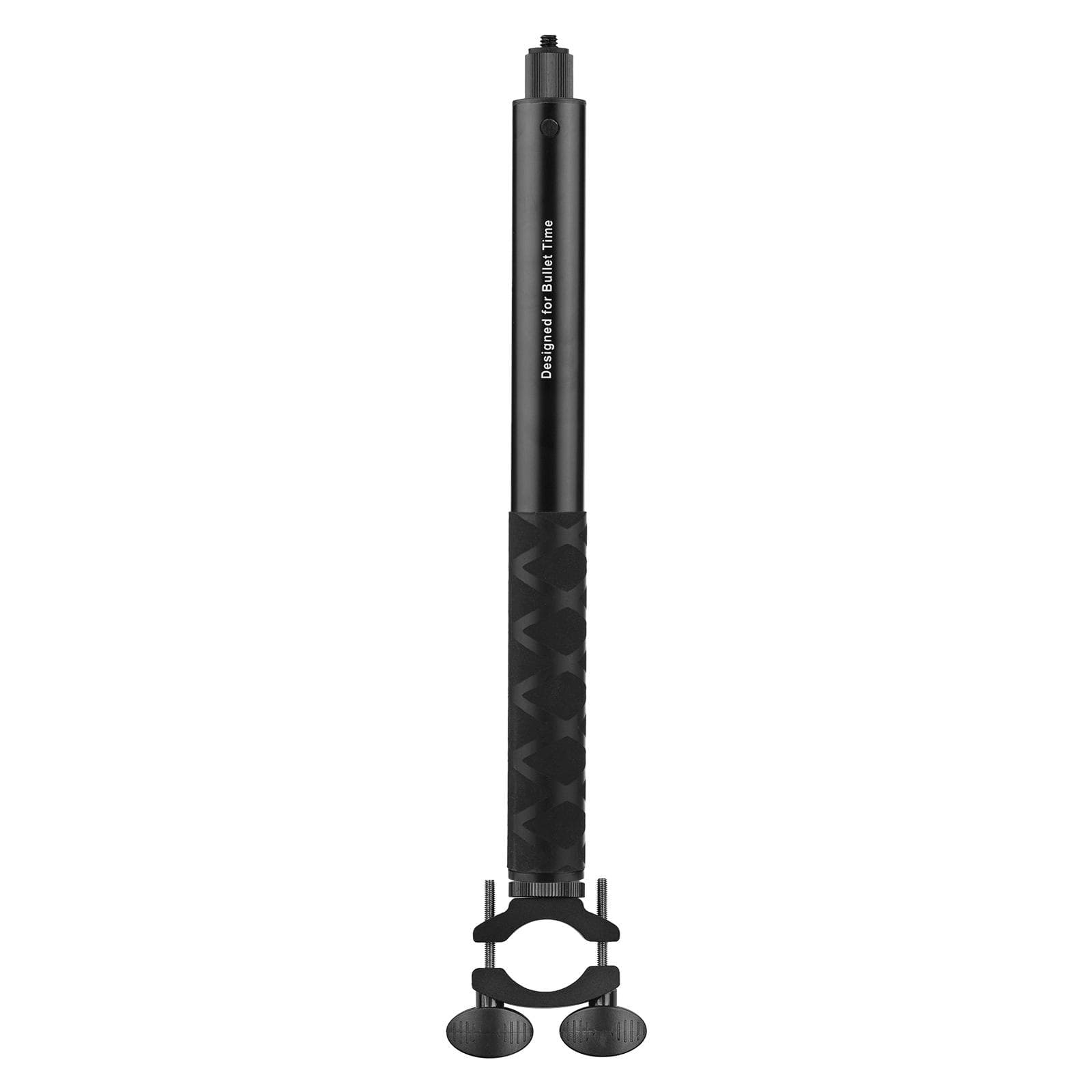 Motorcycle Bike Invisible Selfie Stick Handlebar Mount Bracket 28cm-115cm Adjustable Length with black