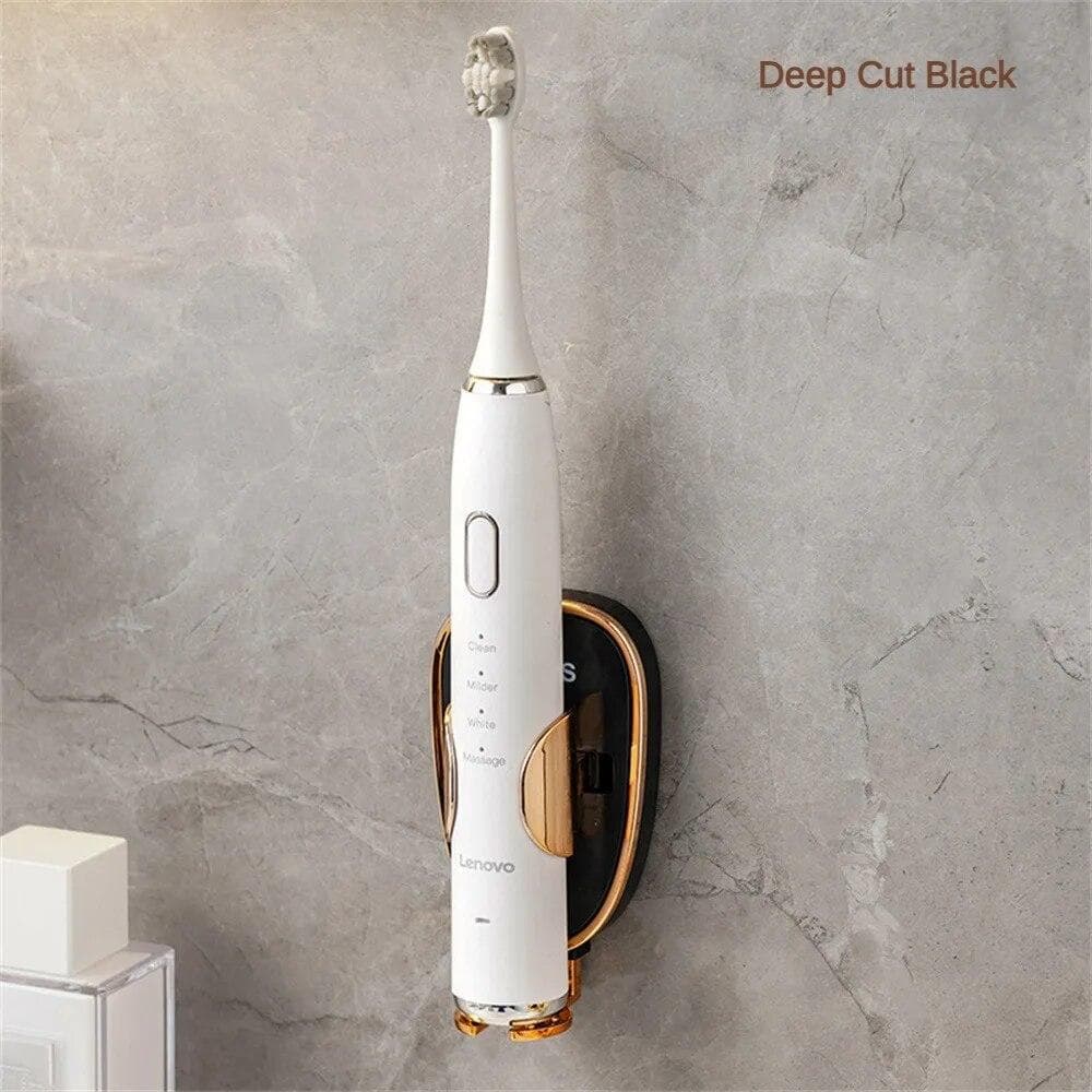 Wall Hanging Storage Wall Mounted Type Electric Toothbrush Holder Household Wall Mount Bracket black