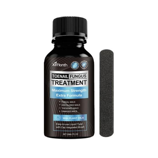 Extra Strength Nail Fungus Treatment Natural Repair Renew Solution with 7 Oils Easy Application Healthy Nails Solution for Toenail Fingernails black