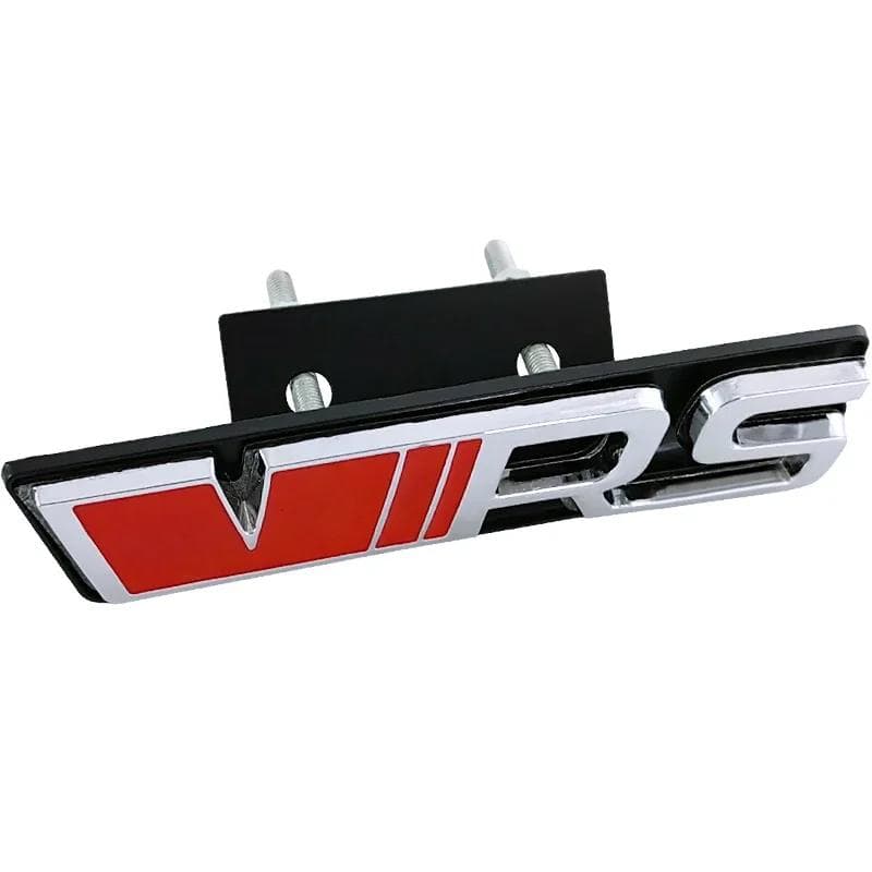 Alloy Car Front Grille Logo Trunk Emblem Badge Sticker for VRS  Octavia Yeti Fabia 1 Kodiaq Karoq 2 A7 Tour RS Superb Rapid Front Grille Badge red/silver