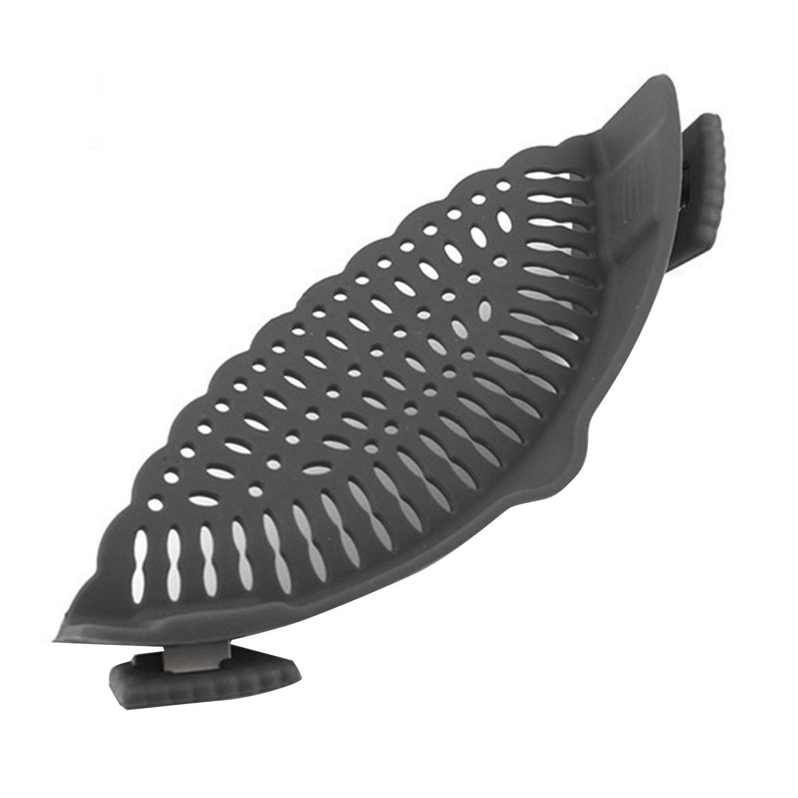 Snap N Strain Pot Strainer Silicone Clip On Strainer for Pots Meat Vegetables Fruit Black Kitchen black