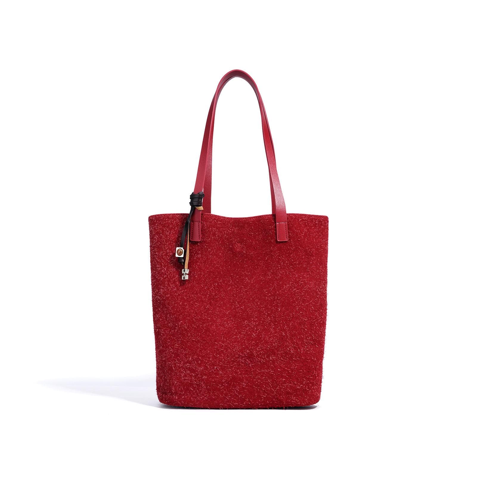 Tote Bag for Women, Simple Two-layer Matte Leather, Single-shoulder Large Bag, Versatile and Large-capacity Handbag