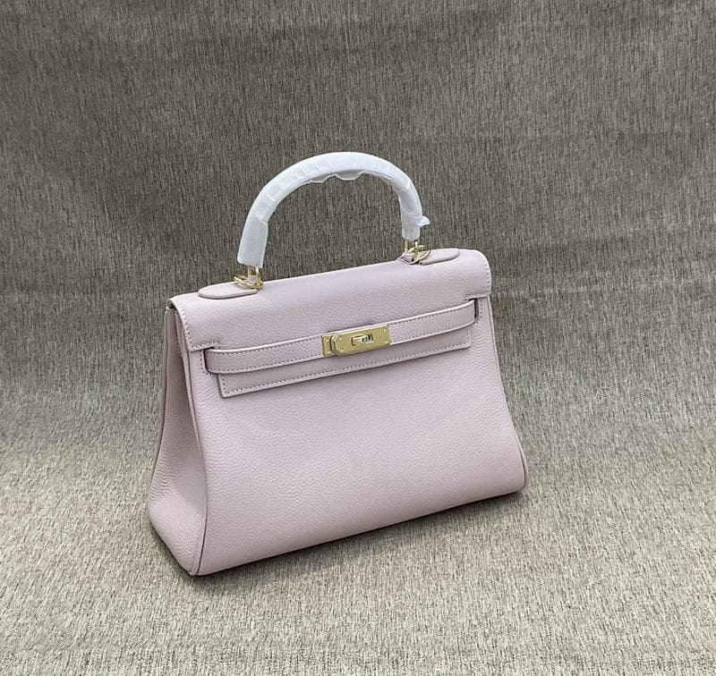 New Top Layer Cowhide TOGO Leather 2528 Women's Backpack With Shoulder Strap Hand-held Single Shoulder Diagonal Cross Women's Trendy Bag 28x12x20cm pink