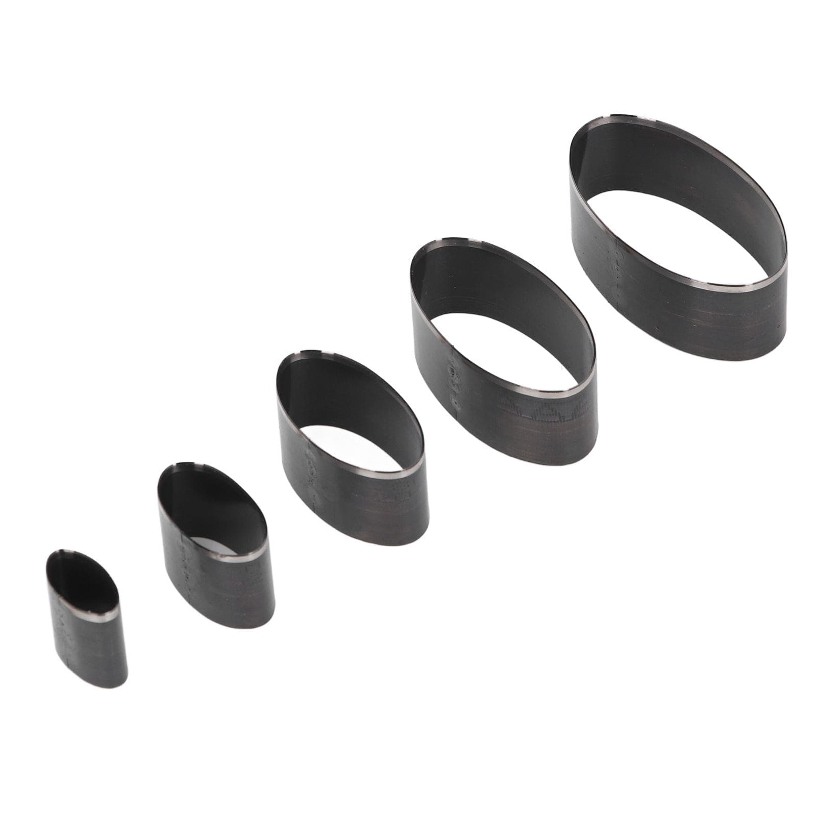 5PCS Set Leather Cutting Die Oval Shape 2060mm Long Shaft Hollow Punching Tool for Handcraft