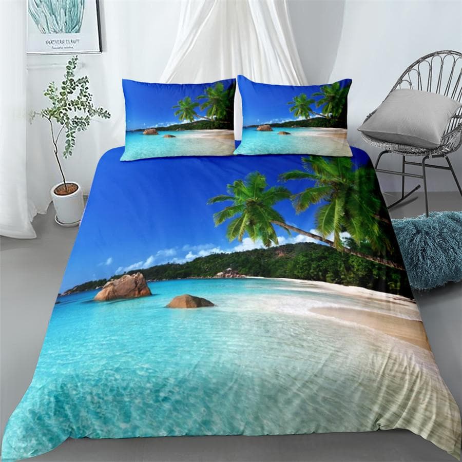 Water Color Rocks Beautiful Duvet Cover Set King Queen Double Full Twin Single Size Bed Linen Set EU single(135x200cm)
