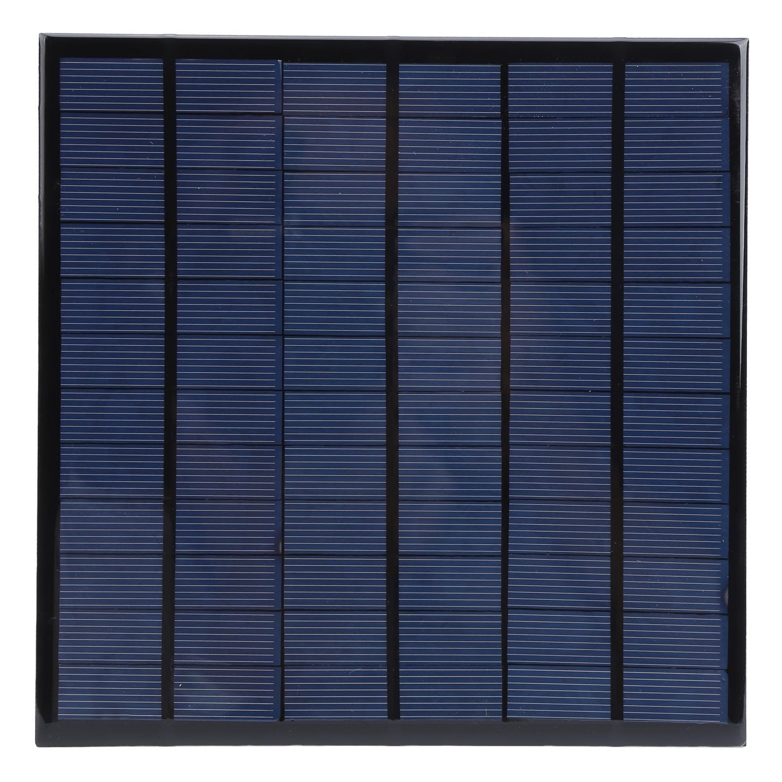 Solar Power Epoxy Module Board Polysilicon DC18V 4.5W Tool Supplies with 2meter Red Black Wire