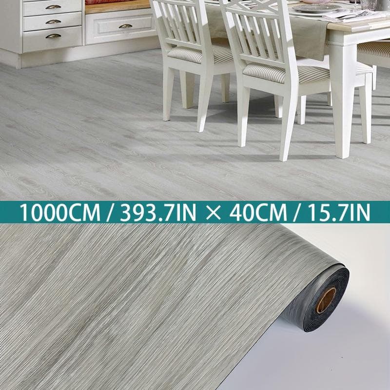 Decorative moisture-proof anti fouling self-adhesive wallpaper wood grain background wall bedroom kitchen floor sticker 40cmX3m