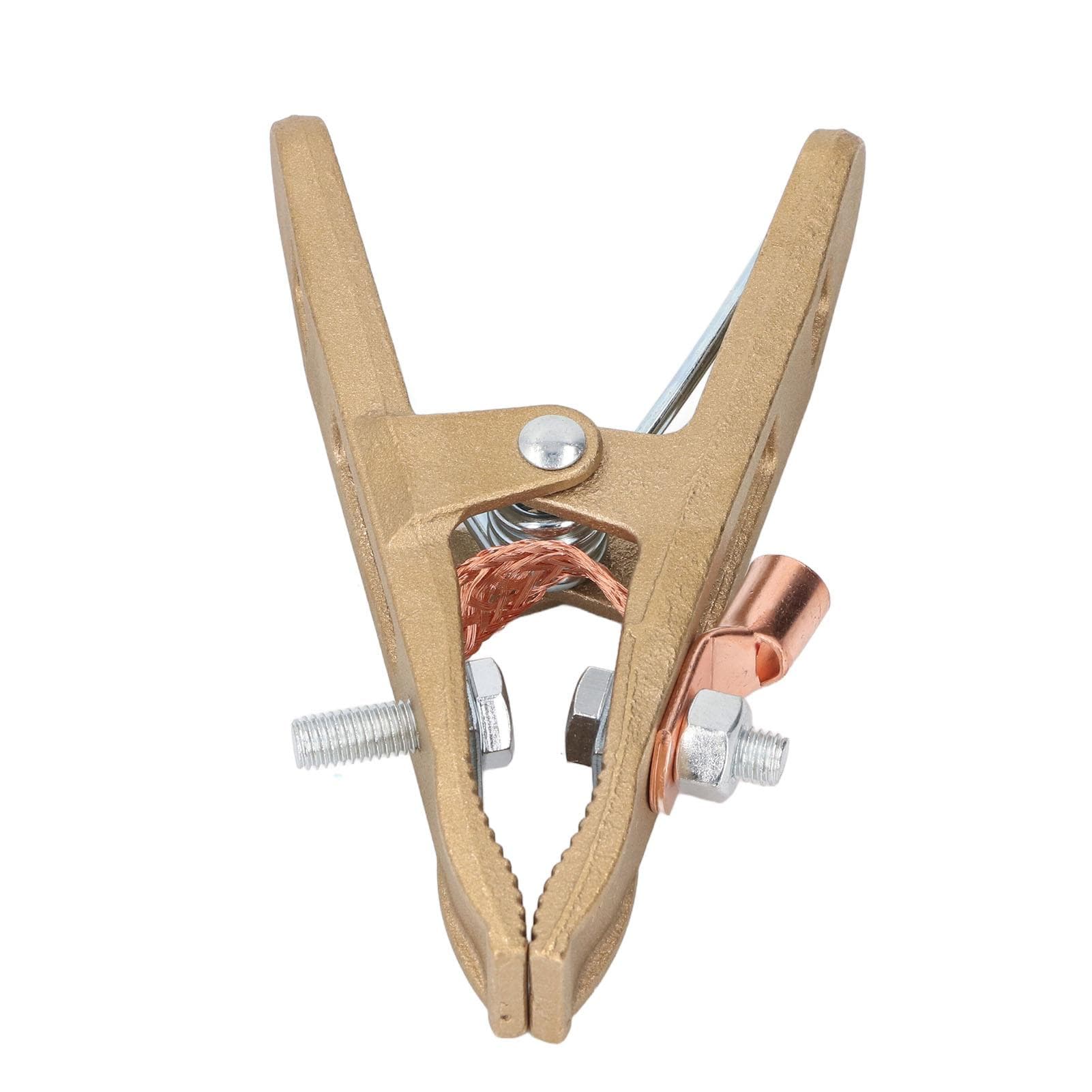 Grounding Clamp 500A Brass High Power A Shaped Ground Clamp for MIG MMA TIG ARC Welding