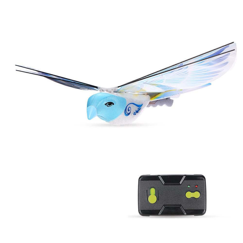TECHBOY 98083+ 2.4GHz Remote Control Authentic E-Bird Butterfly Flying Bird RC Toys blue