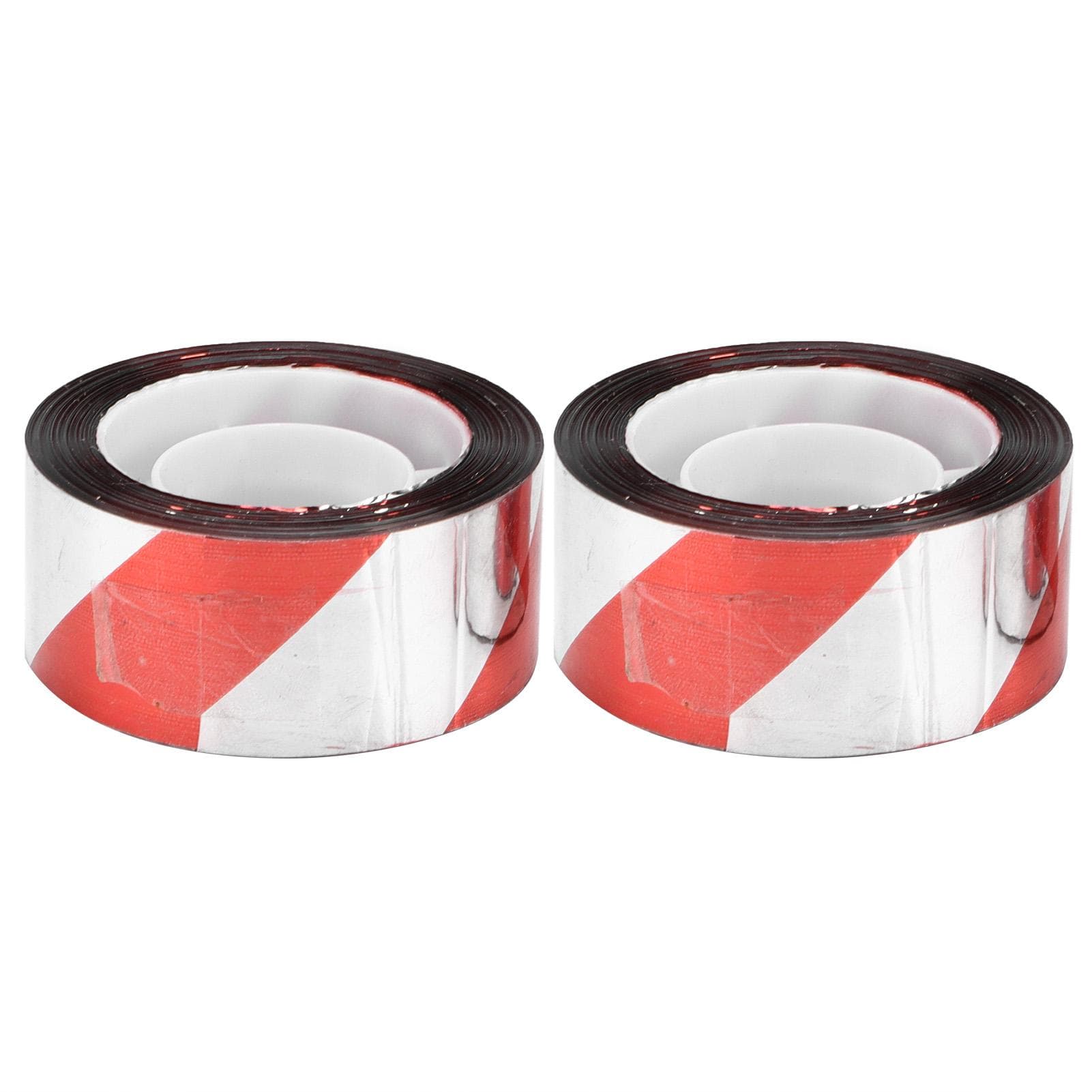 Bird Repellent Tape Reflective Agricultural Bird Catching Tape for Orchard Paddy Field2 Pack Red 80m