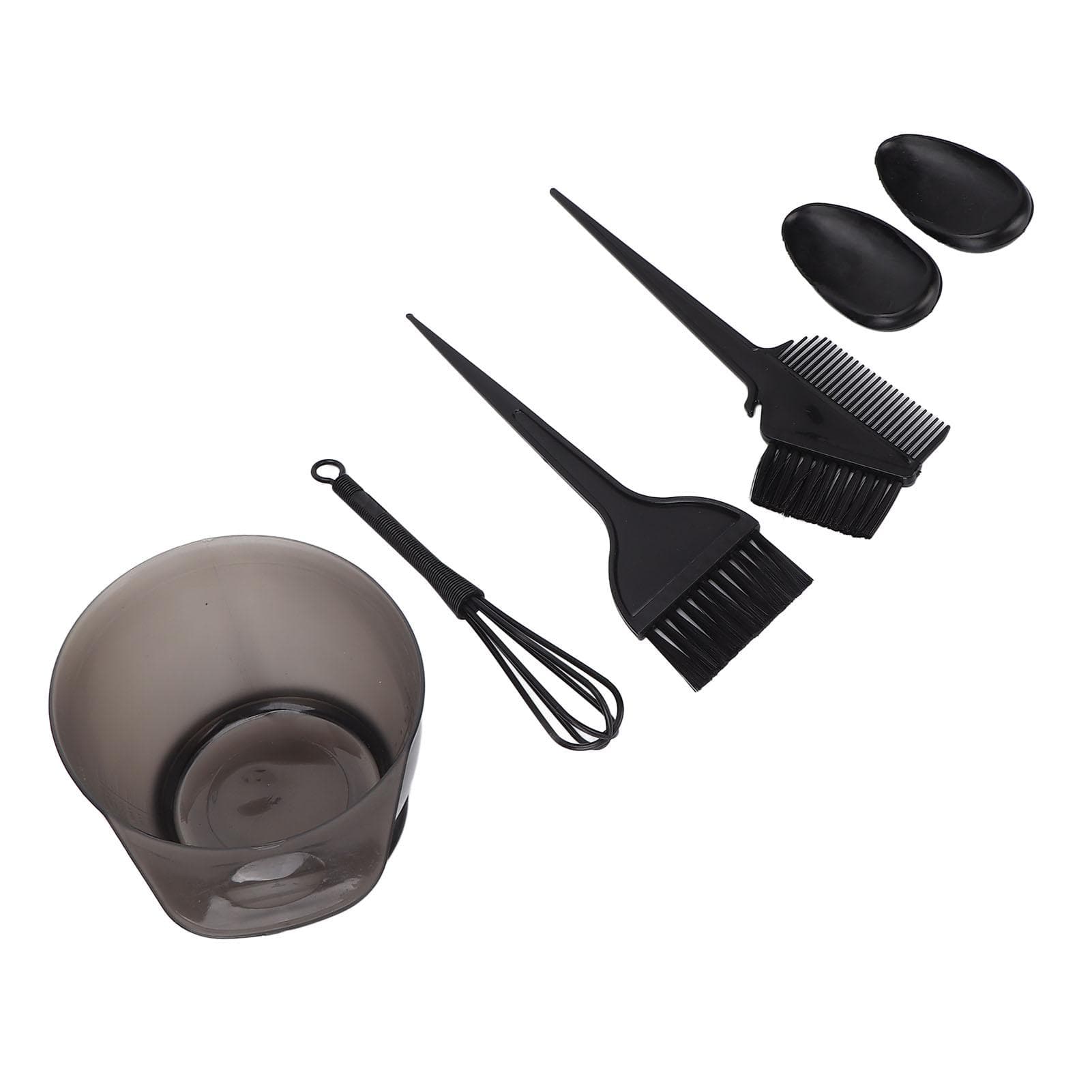 Hair Coloring Dyeing Kit Professional Salon Portable Ear Cover Hair Dye Brush Mixing Bowl Tool black