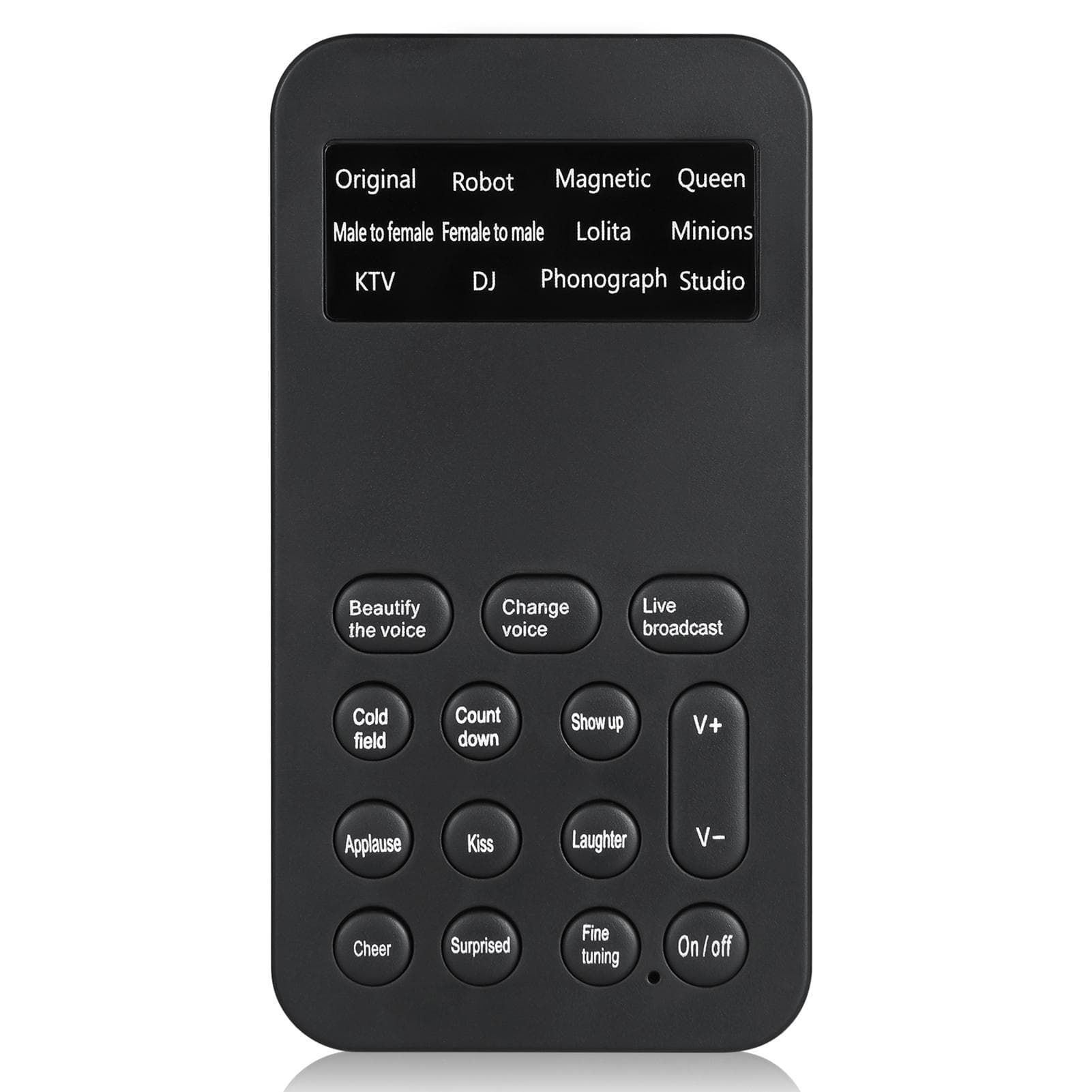Mini Voice Changer Sound Effects Machine Audio Card Sound Changer Plug & Play 8 Sound Effects for black